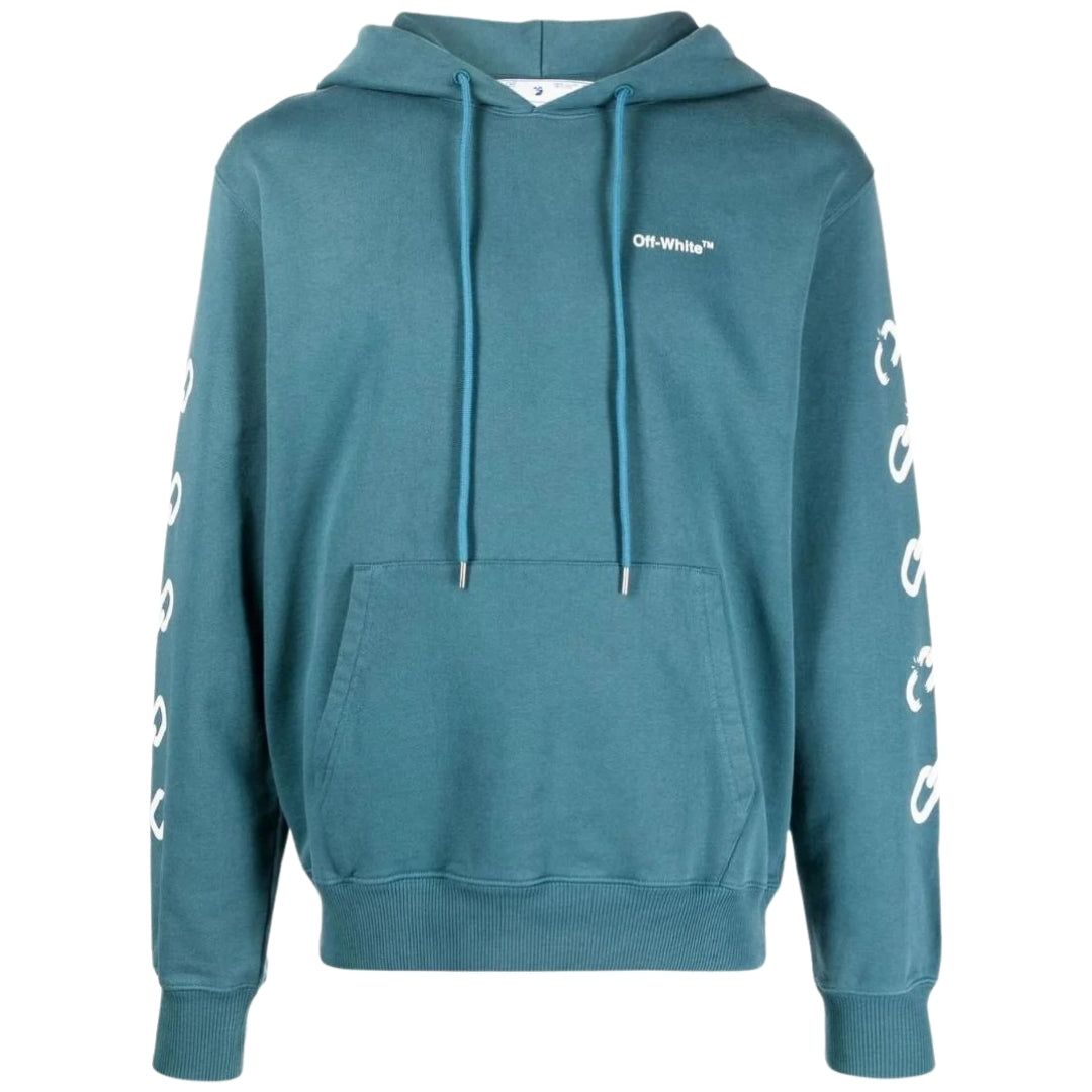 Off-White Chain Arrow Slim Kapuzenpullover