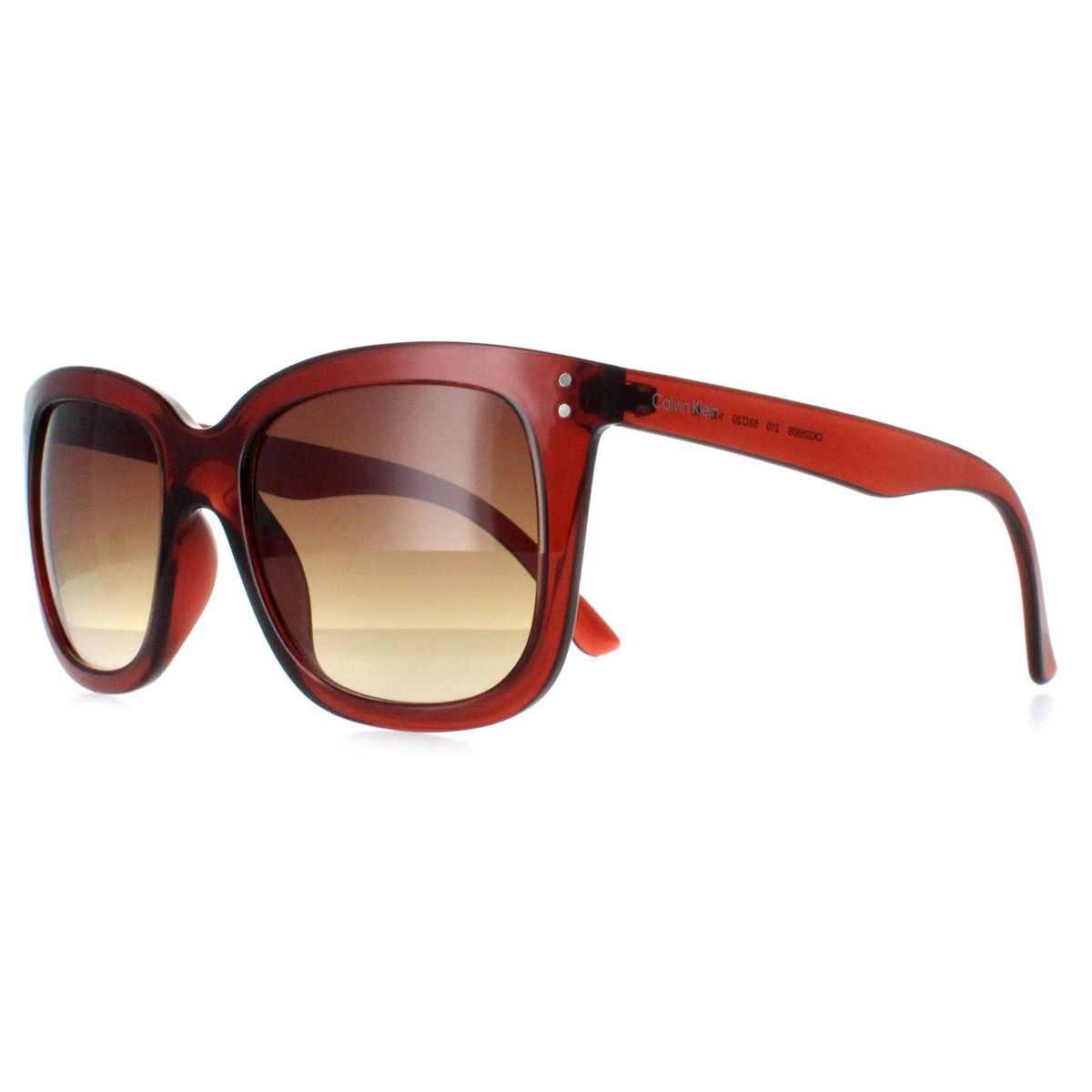 Transparente Oversize-Sonnenbrille mit quadratischem Rahmen