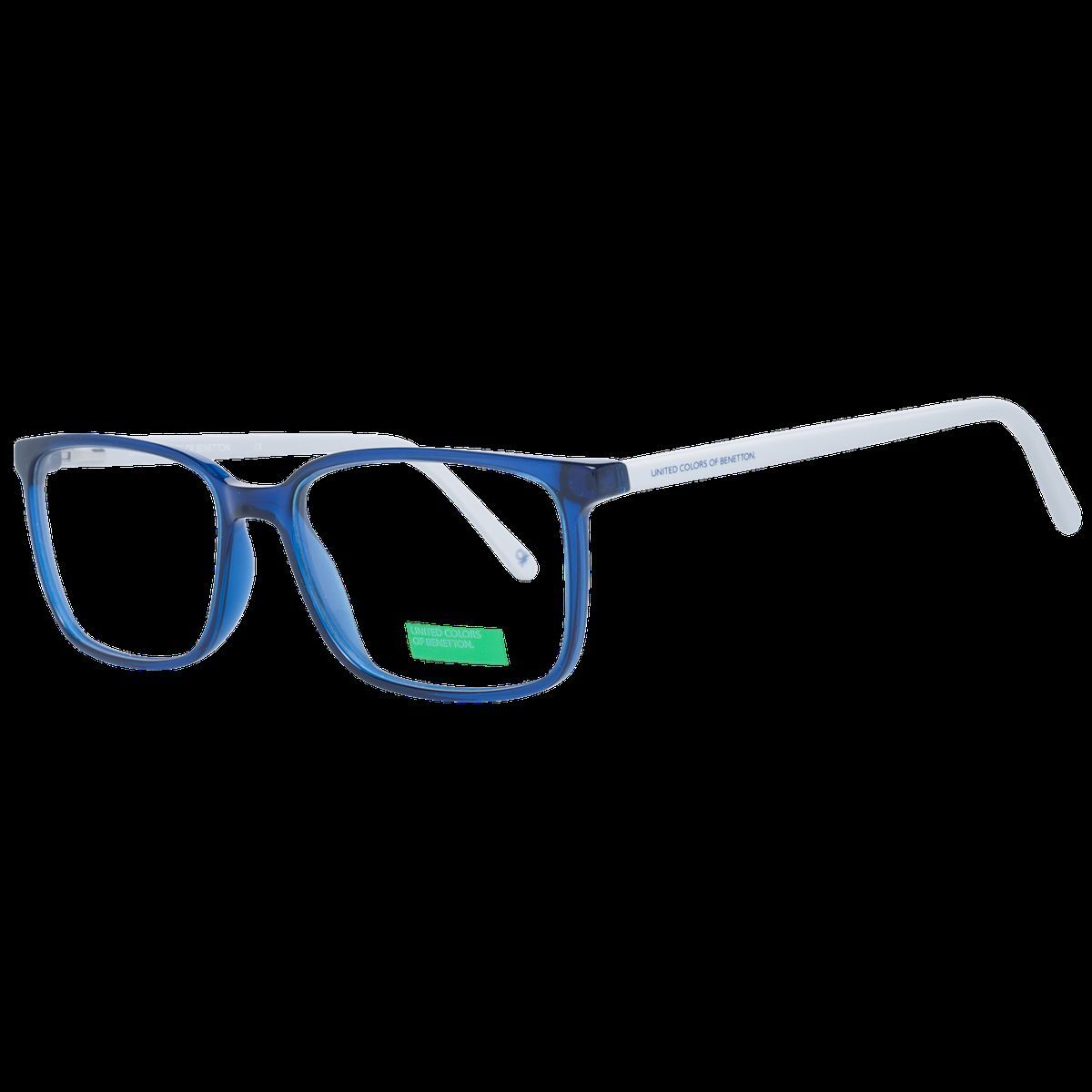 Eckige blaue Vollrandbrille