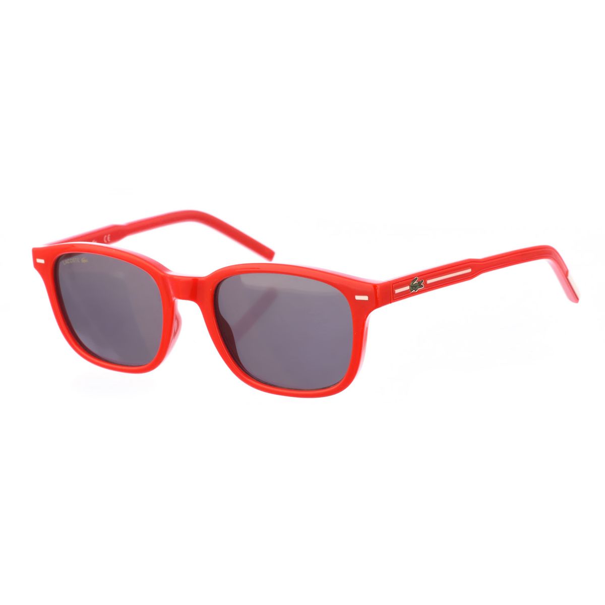 Rote ovale Acetat Sonnenbrille