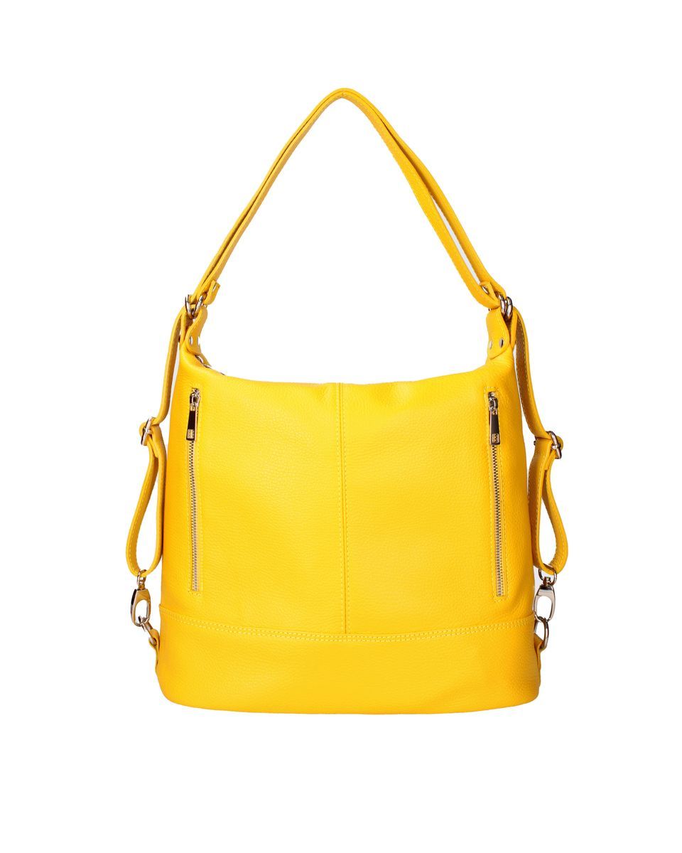 Wandelbare Leder Schultertasche Rucksack