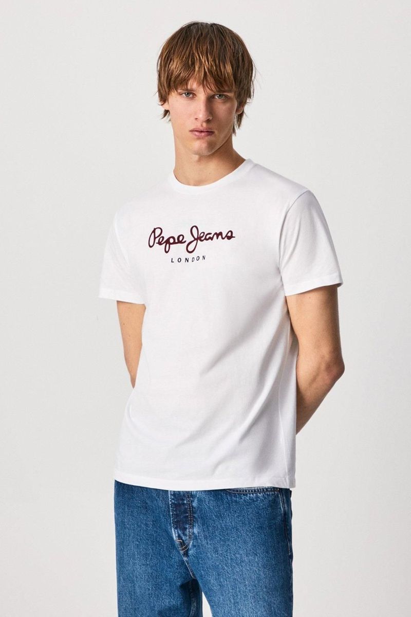 T-Shirt mit Logo-Schriftzug