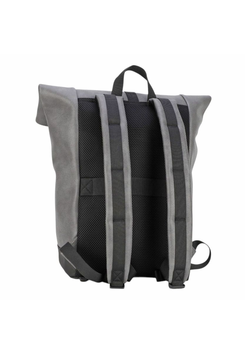 Vielseitiger Roll-Top Laptop Rucksack Grau