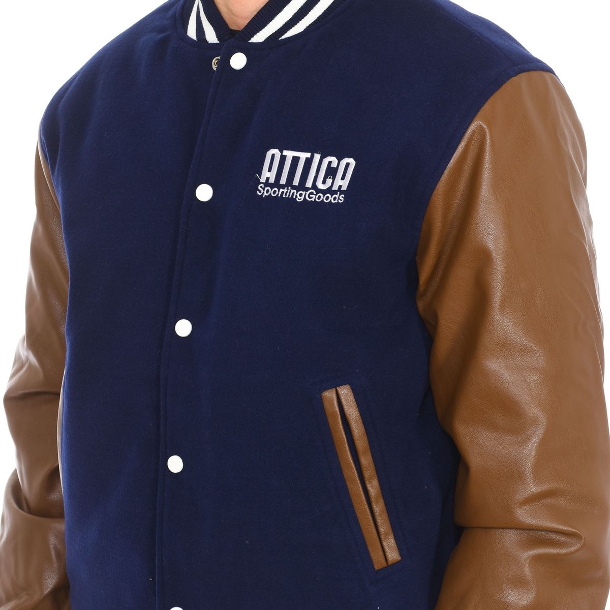 Zweifarbige Varsity Bomberjacke