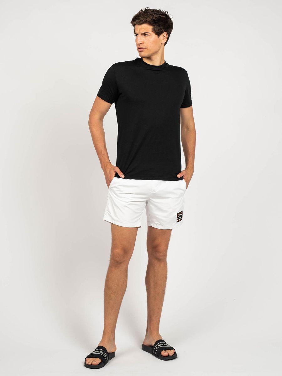 Klassische Badeshorts mit Logo-Patch