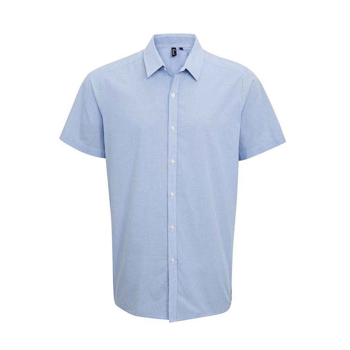 Herren Kurzarm Gingham Hemd