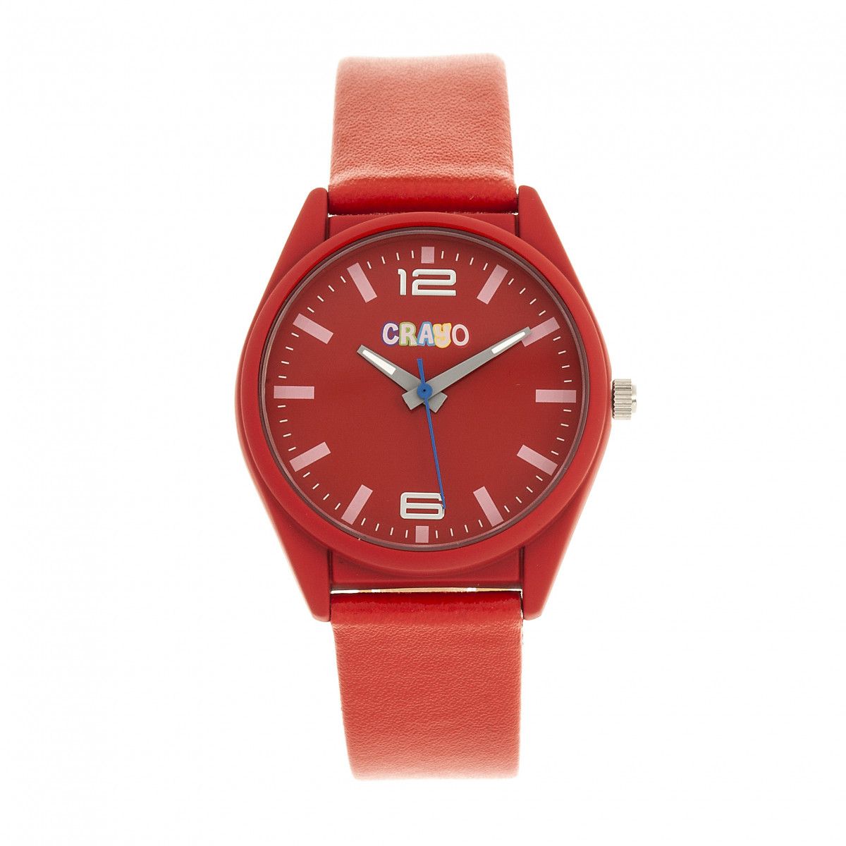 Korallenrosa Unisex-Uhr mit Armband