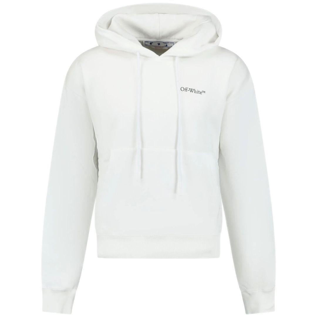 Off-White Weisser übergroßer Kapuzenpullover