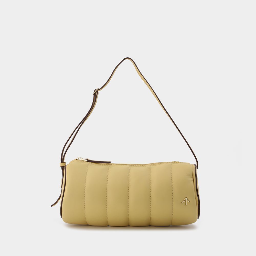 Gepolsterte Zylinder Schultertasche