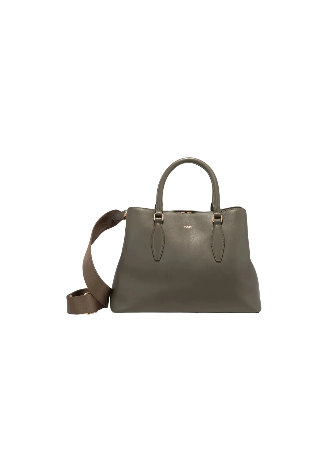 JOOP! Henkeltasche, Leder, Reißverschluss, für Damen, grün, 99