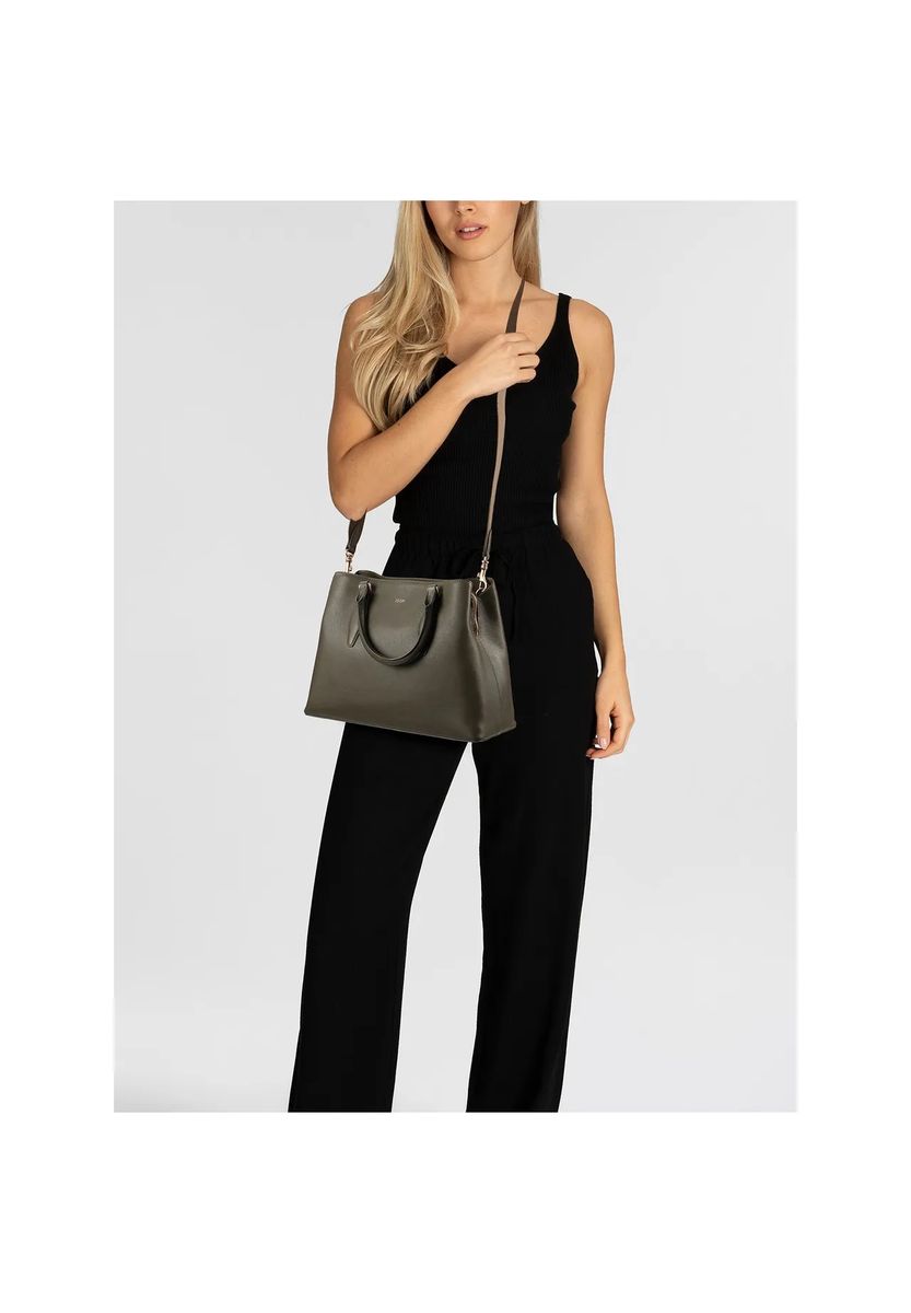 JOOP! Henkeltasche, Leder, Reißverschluss, für Damen, grün, 99