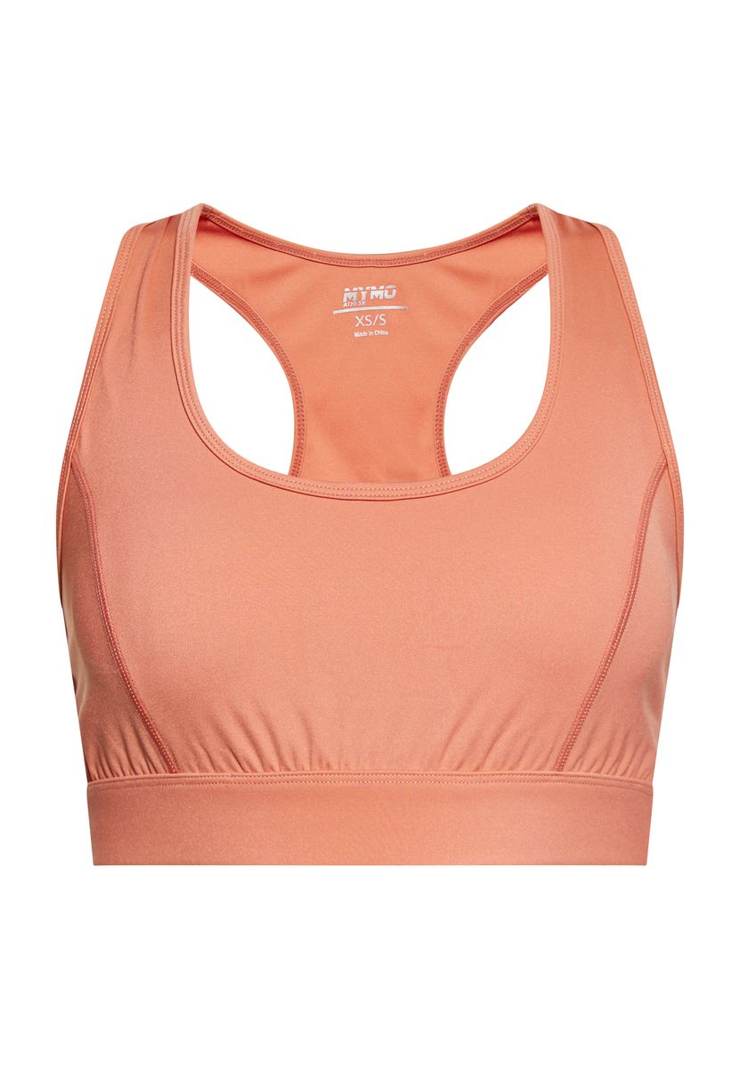 Sportliches Racerback Crop Top Pfirsich