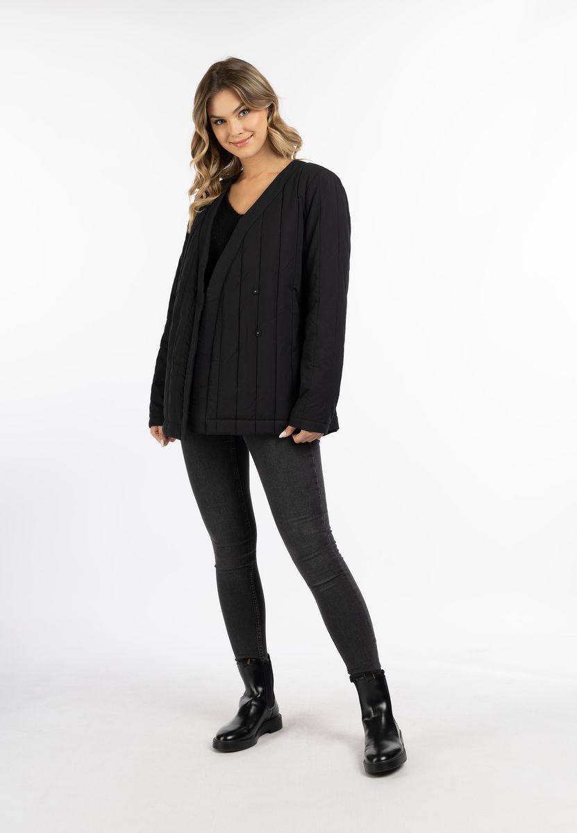 Gesteppte Jacke im Kimono-Stil aus Baumwolle