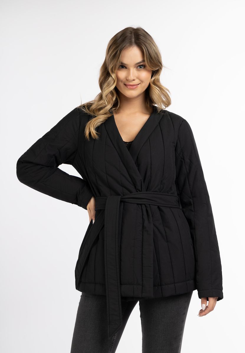 Gesteppte Wattierte Jacke im Kimono-Stil