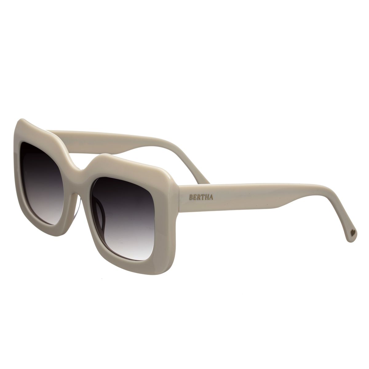 Klobige, rechteckige Sonnenbrille mit Farbverlaufsgläsern