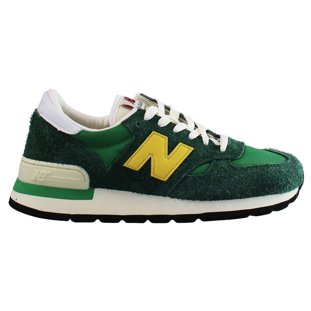 Grüner Wildleder New Balance 990v1 Sneaker