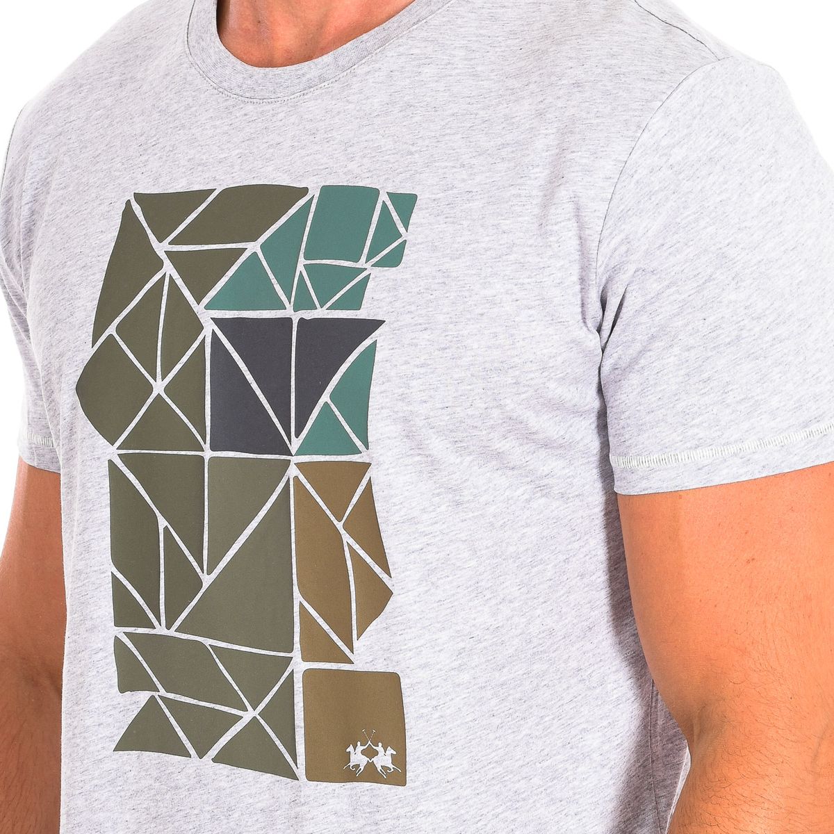 T-Shirt mit geometrischem Mosaik-Print
