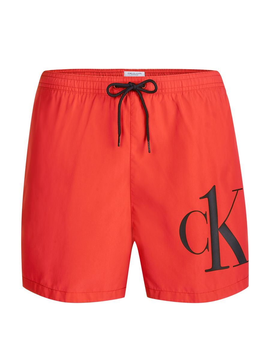 Rote Herren Badeshorts mit Logo