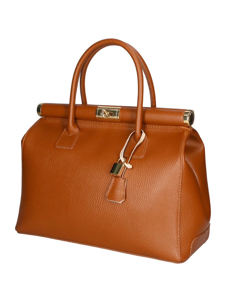 Elegante Handtasche aus Narbenleder