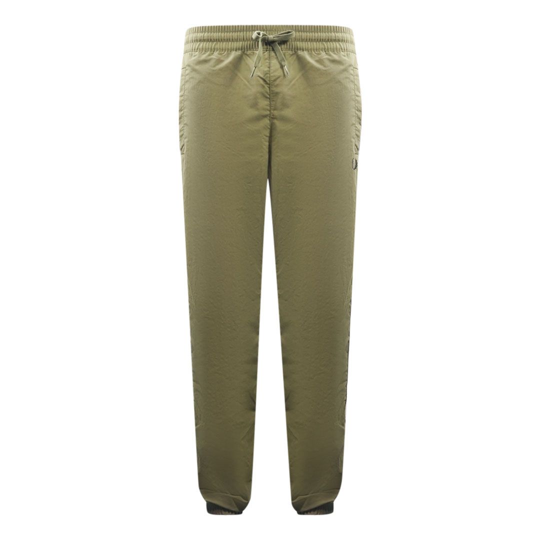 Grüne Ton-in-Ton-Tape-Sweathose
