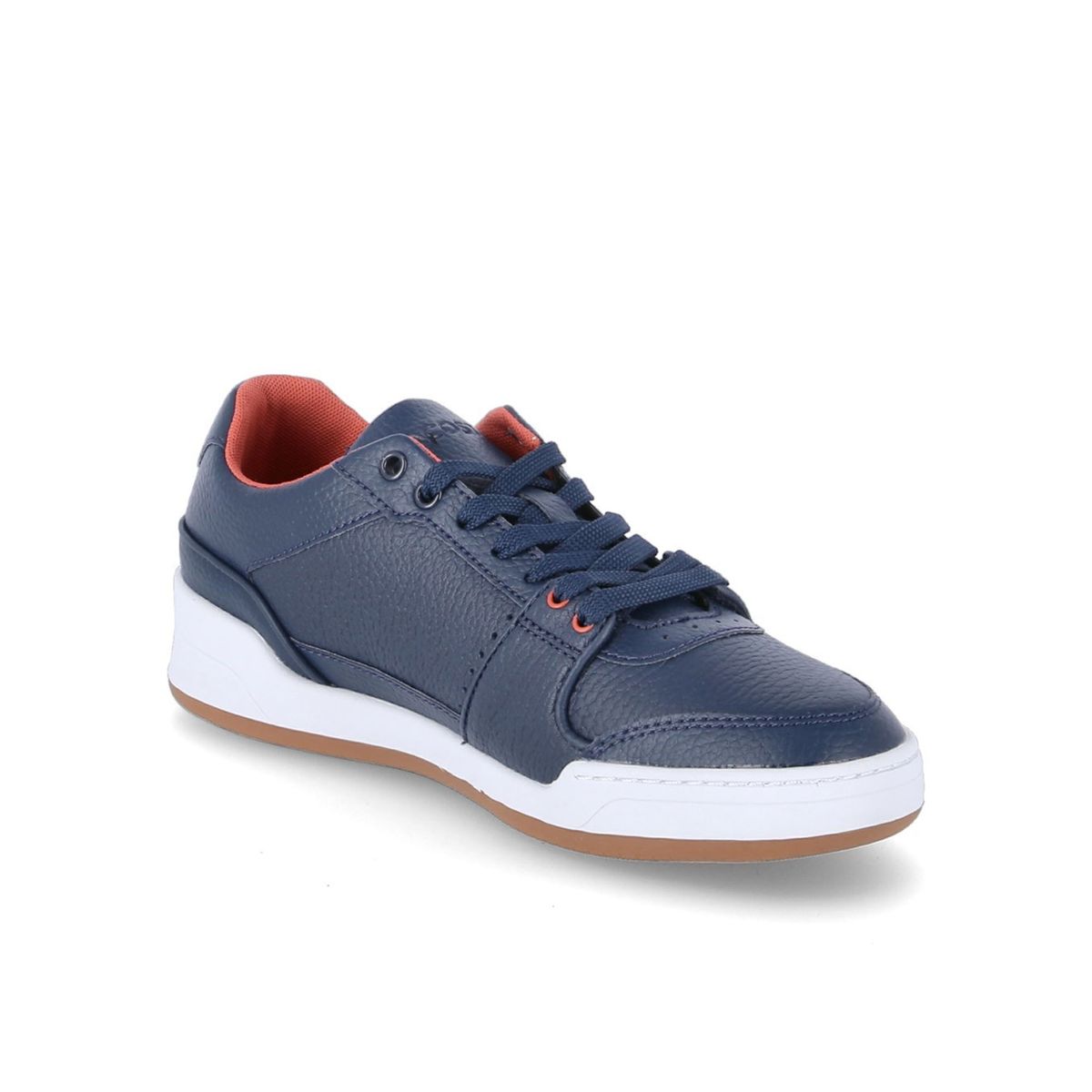 Low-Top-Sneaker aus genarbtem Leder