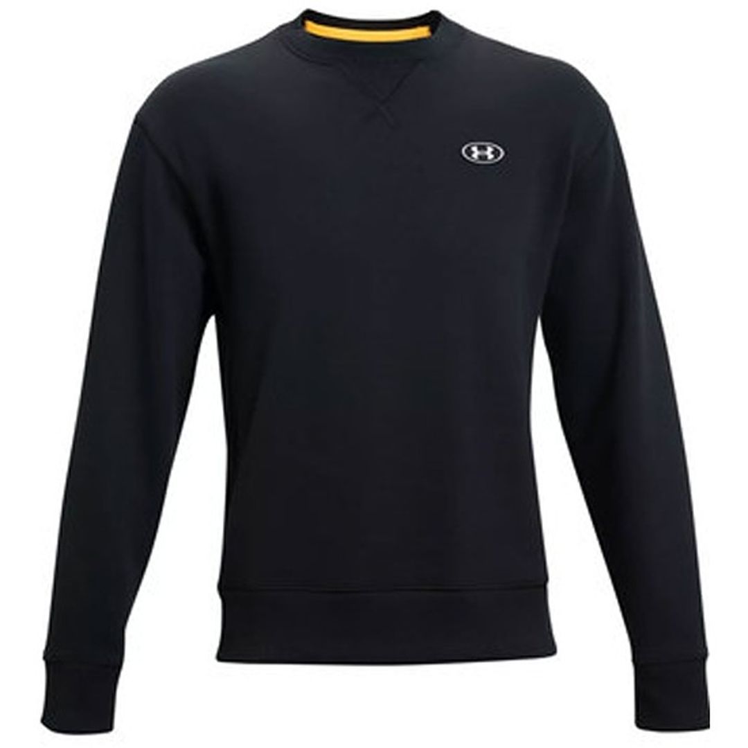 Schwarzer Herren-Pullover mit Rundhalsausschnitt