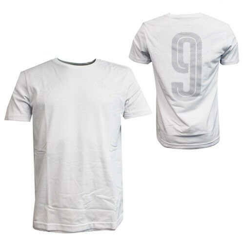 Weißes Herren-Mesh-T-Shirt mit kurzen Ärmeln