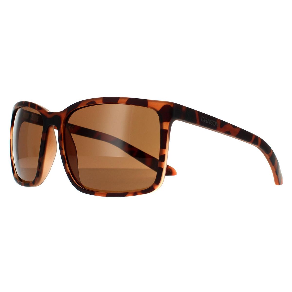 Quadratische Sonnenbrille in Schildpatt-Optik
