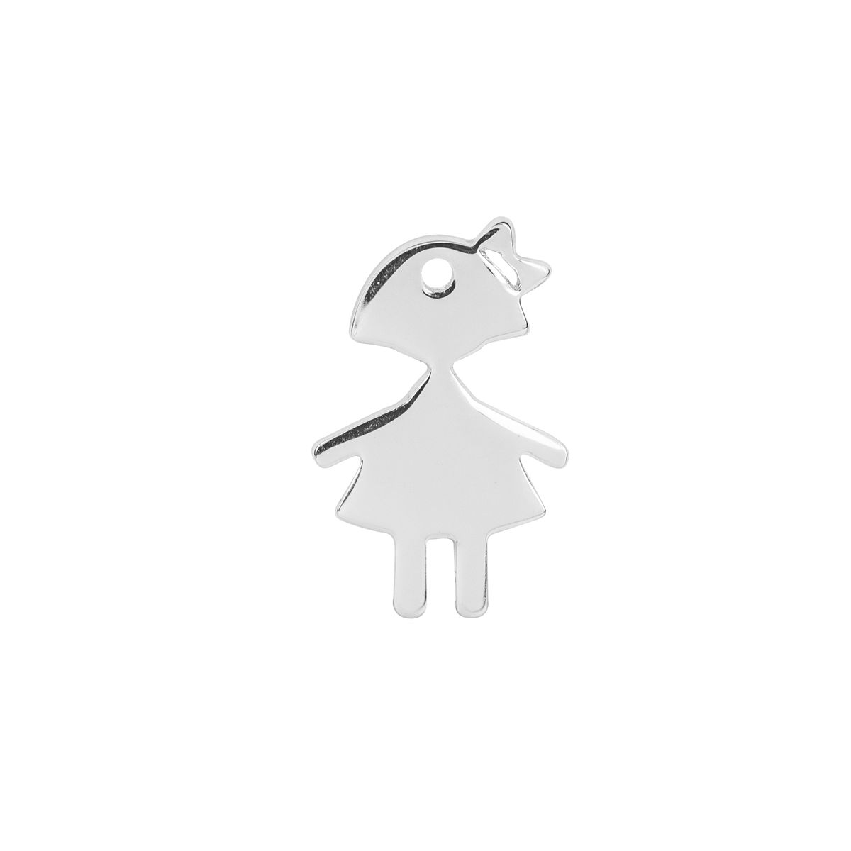 Mädchen Silhouette Charm Anhänger
