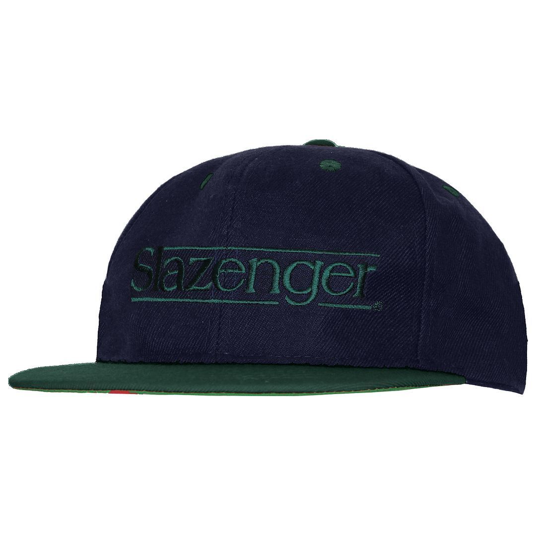 Slazenger Logo Herren Marine/Grüne Kappe