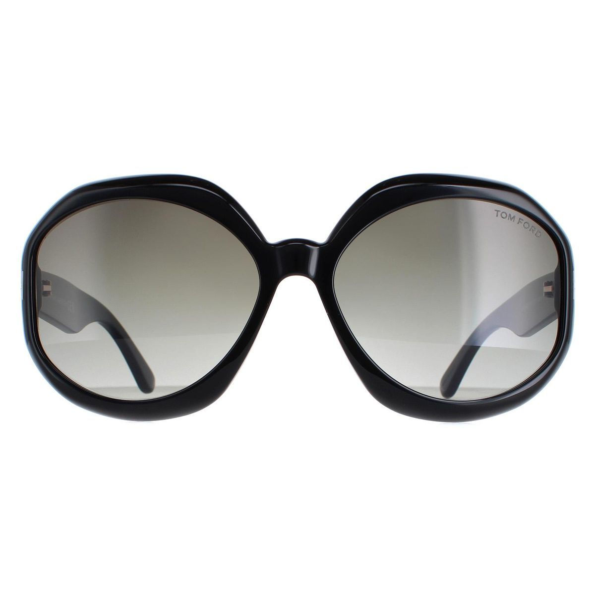 Übergroße, runde Sonnenbrille mit Farbverlaufsgläsern