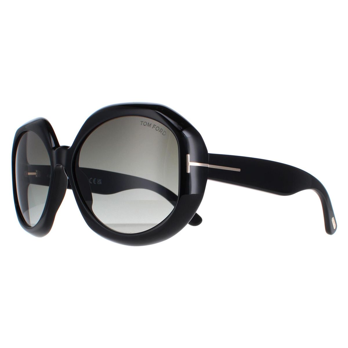 Oversize-Rundbrille mit Verlaufsgläsern