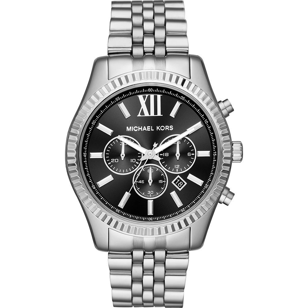 Herren Chronograph Uhr in Silberton