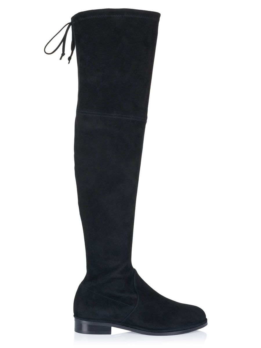 Overknee-Stiefel aus Wildleder