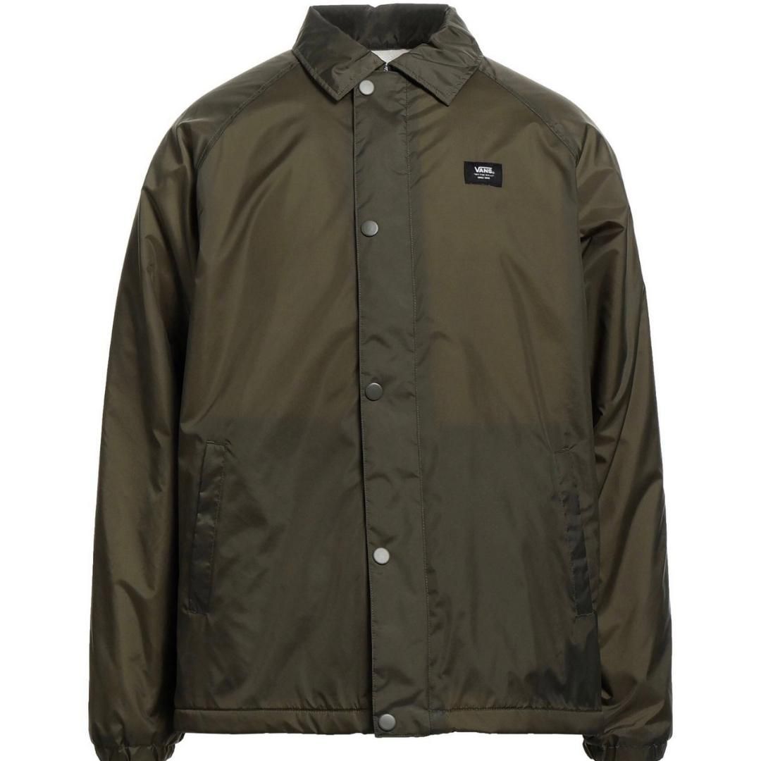 Olivgrüne Trainingsjacke mit Druckknopfleiste