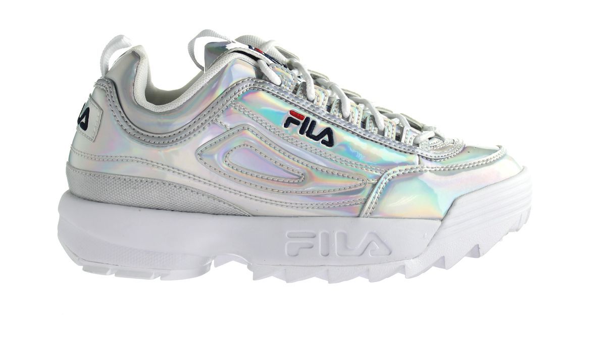 Iridescent Klobige Plateau-Sneakers