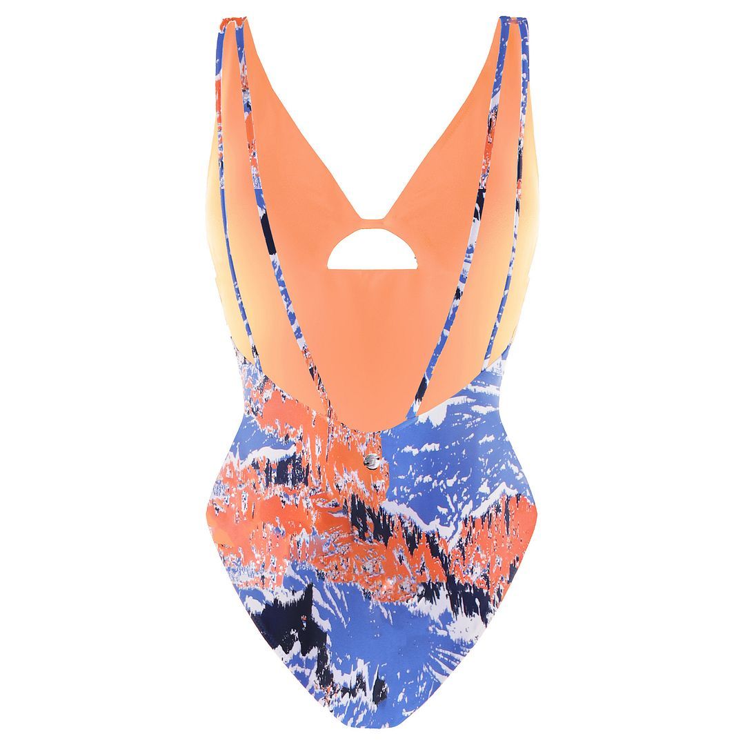 Abstrakter Badeanzug mit Cut-out