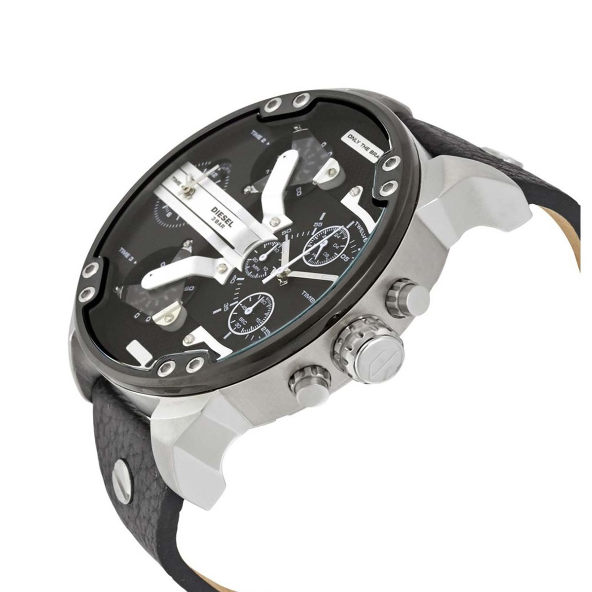 Übergroße Chronographenuhr mit Multi-Zeitzonen