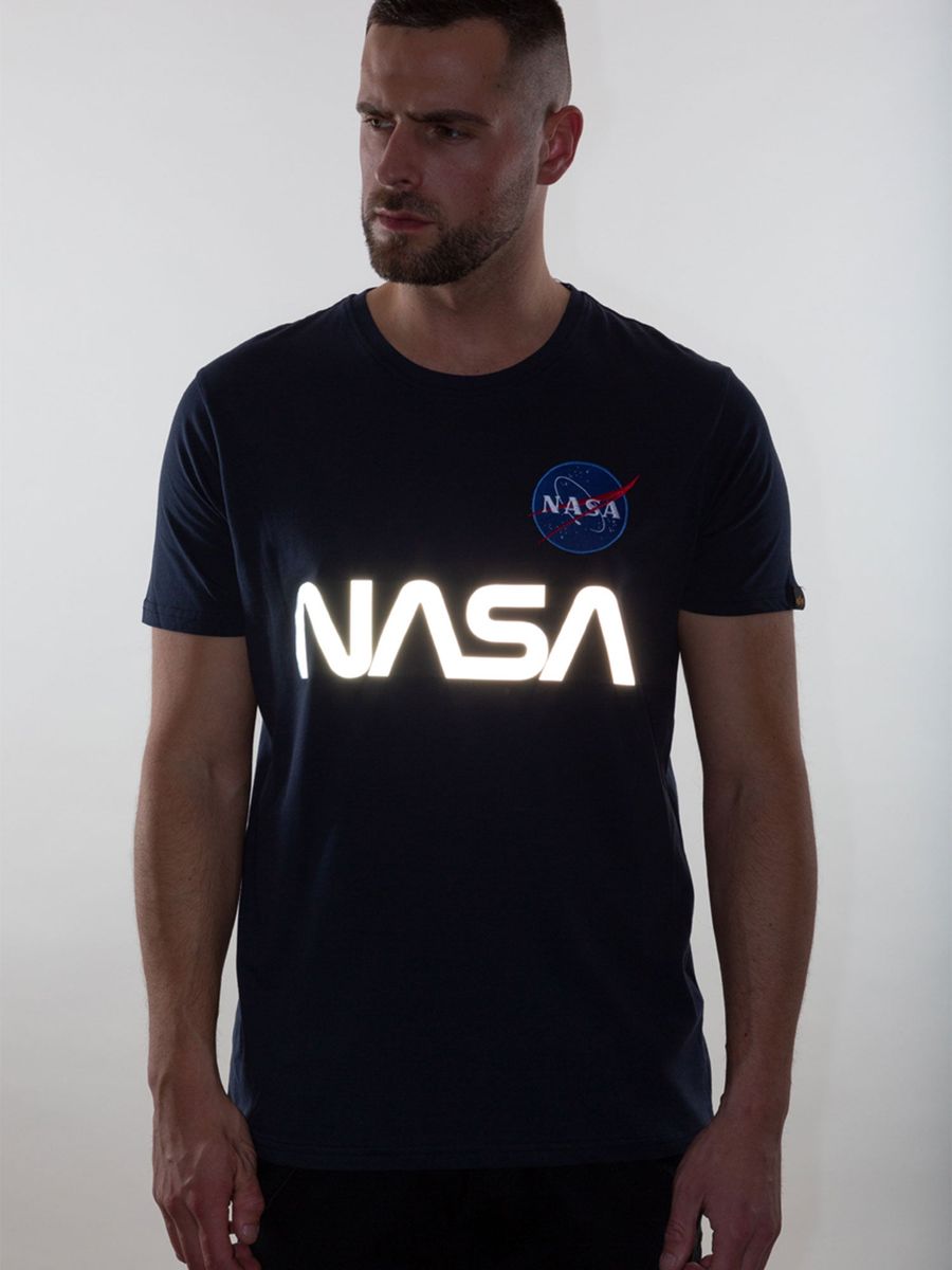 Reflektierendes NASA-Grafik-T-Shirt