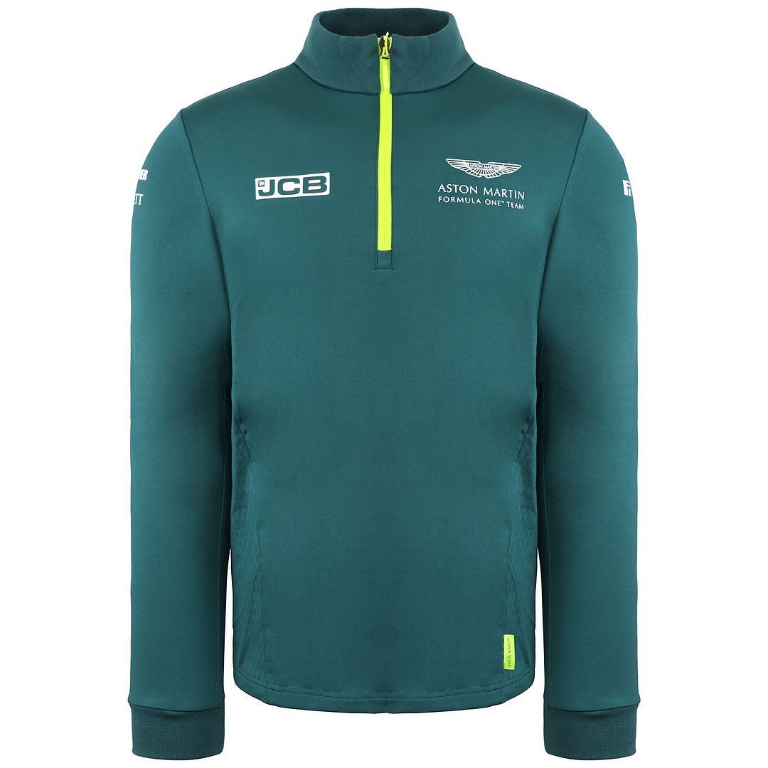 Aston Martin Team Grüner Midlayer-Pullover