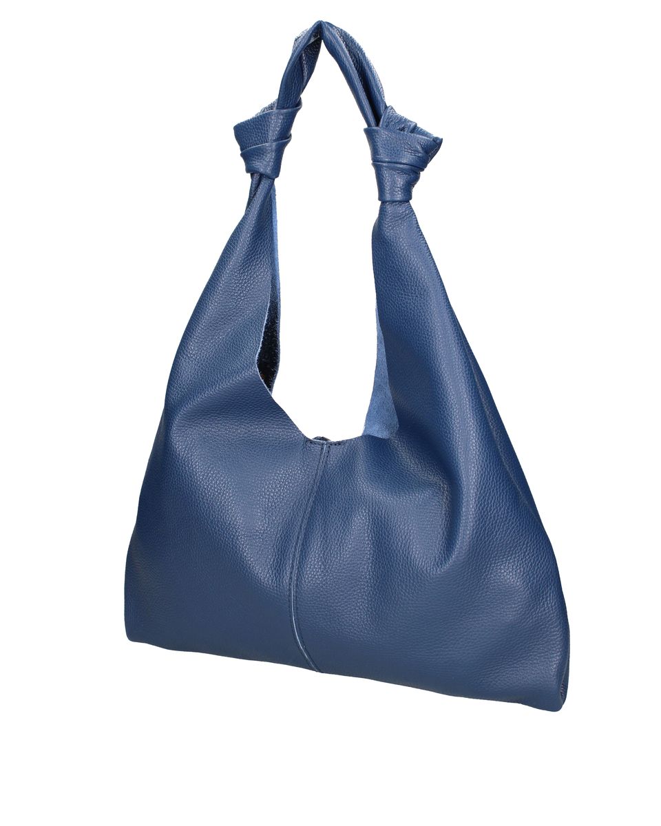 Minimalistische Leder-Schultertasche mit Knoten