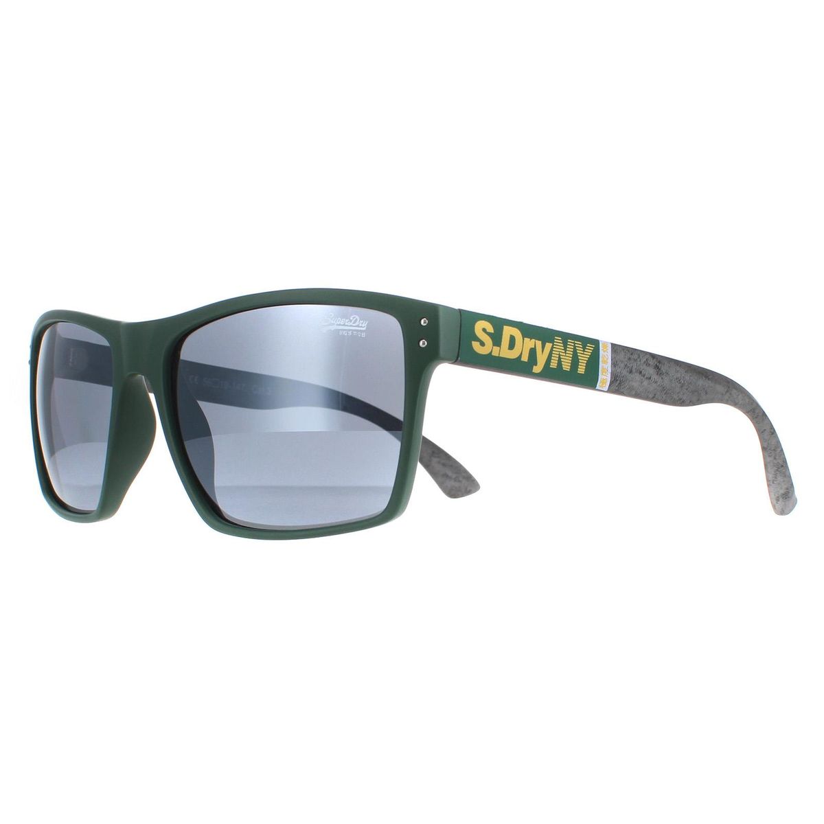 Matte gummierte eckige Sonnenbrille