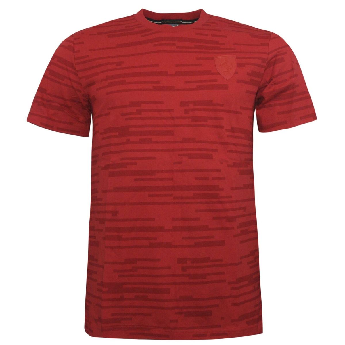 Ferrari Allover Print Kurzarm T-Shirt