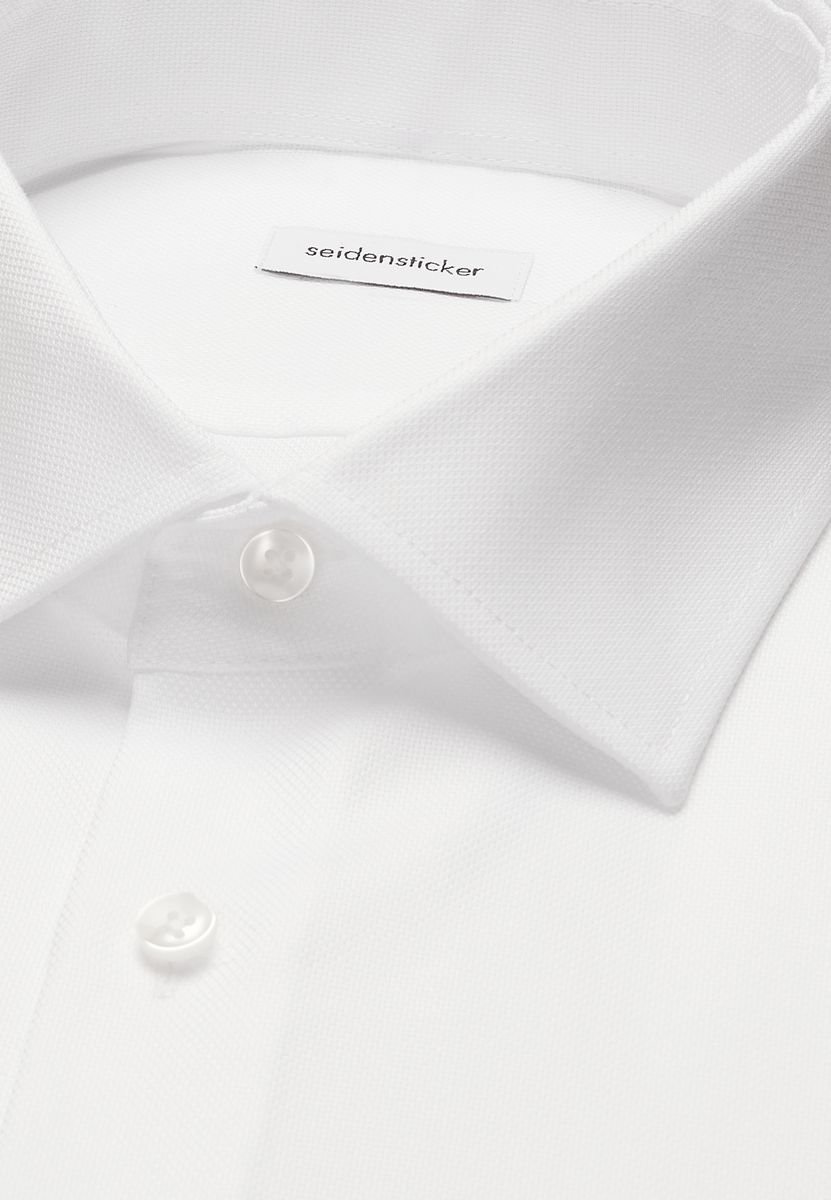 Klassisches Twill-Businesshemd in Weiß