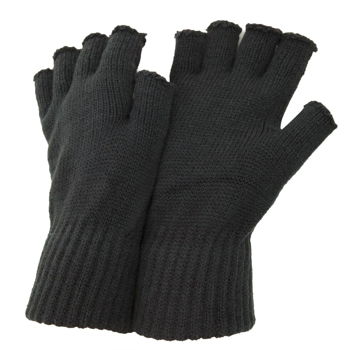 Fingerlose Strickhandschuhe