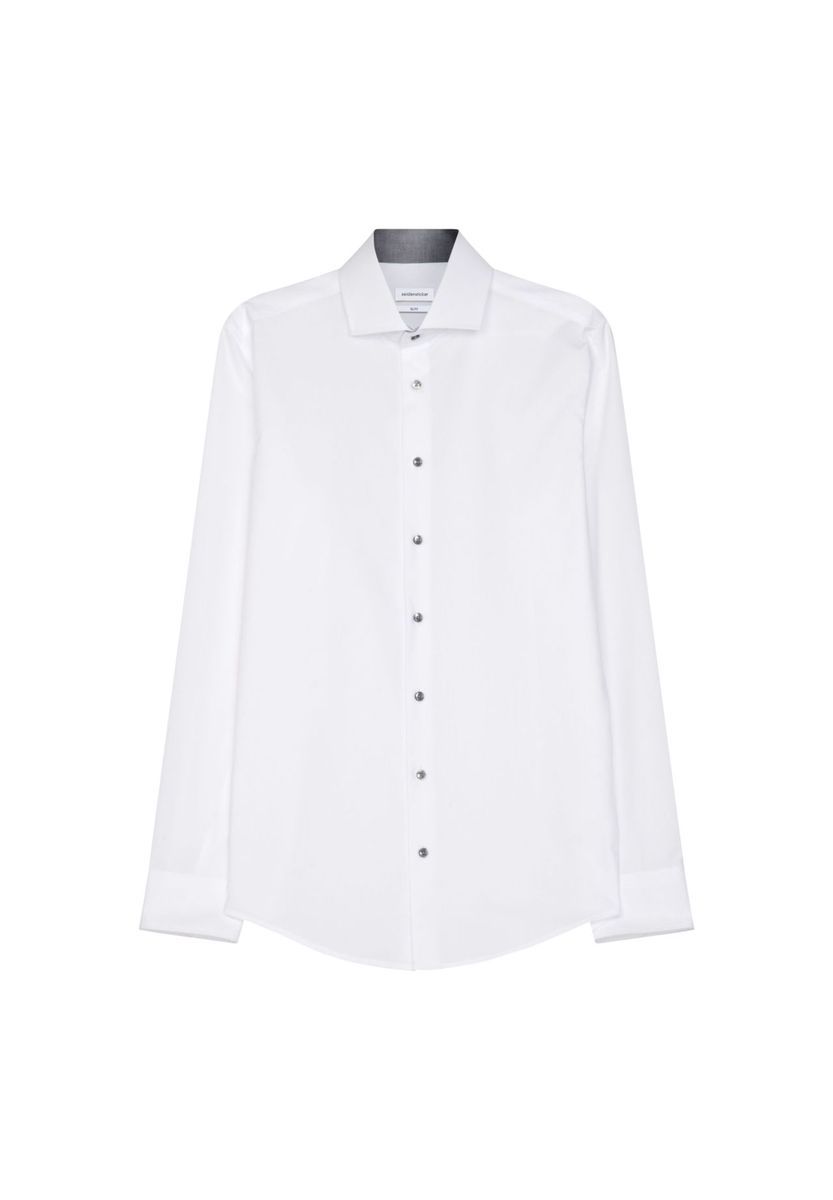 Slim Fit Business Hemd Haifischkragen