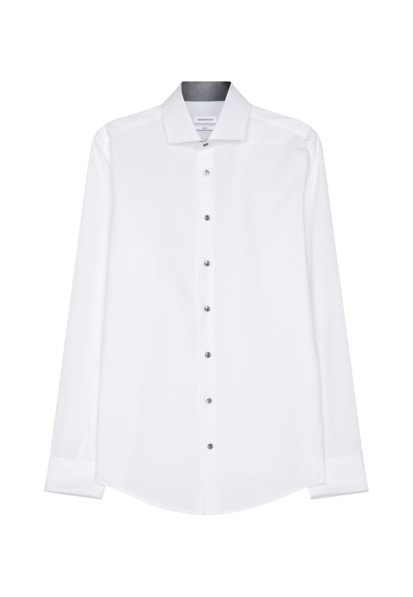 Slim Fit Business Hemd Haifischkragen