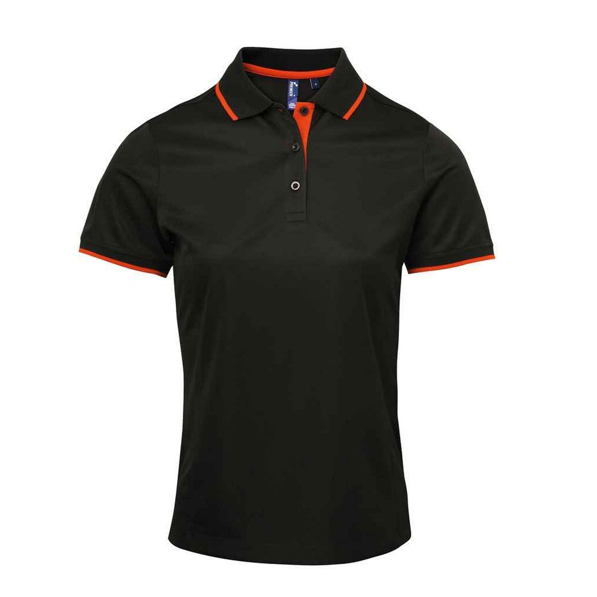 Damen Poloshirt mit Kontrastbesatz