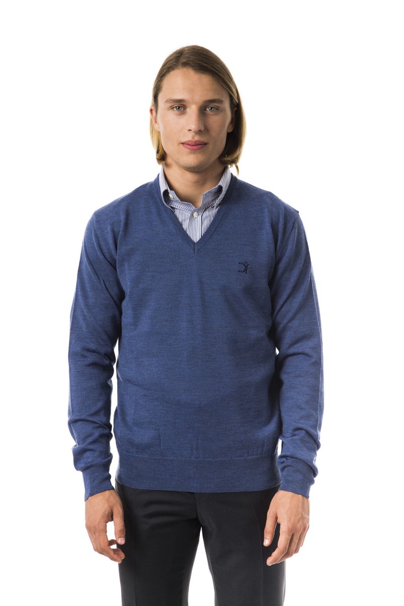 Herren Pullover aus extrafeiner Merinowolle mit V-Ausschnitt