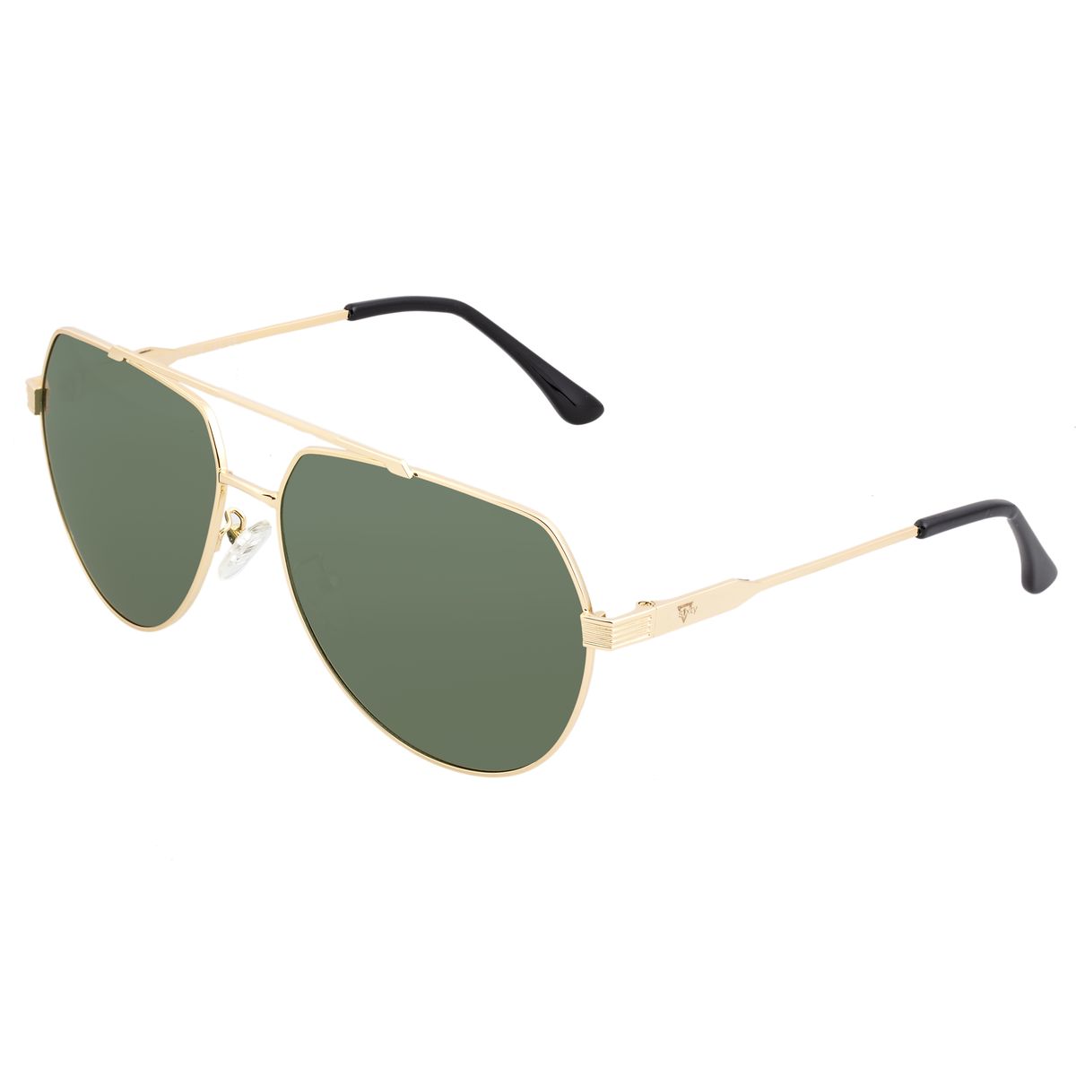 Klassische Pilotenbrille mit blauen Gläsern